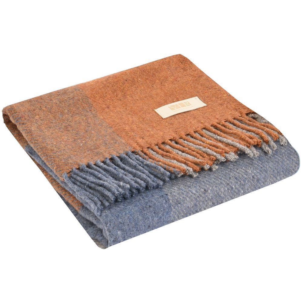 Пледы с логотипом с печатью логотипа. Плед Mumbai по цене 10 137 ₽ руб. (артикул 16341.24) Плед Mumbai, оранжевый с голубым