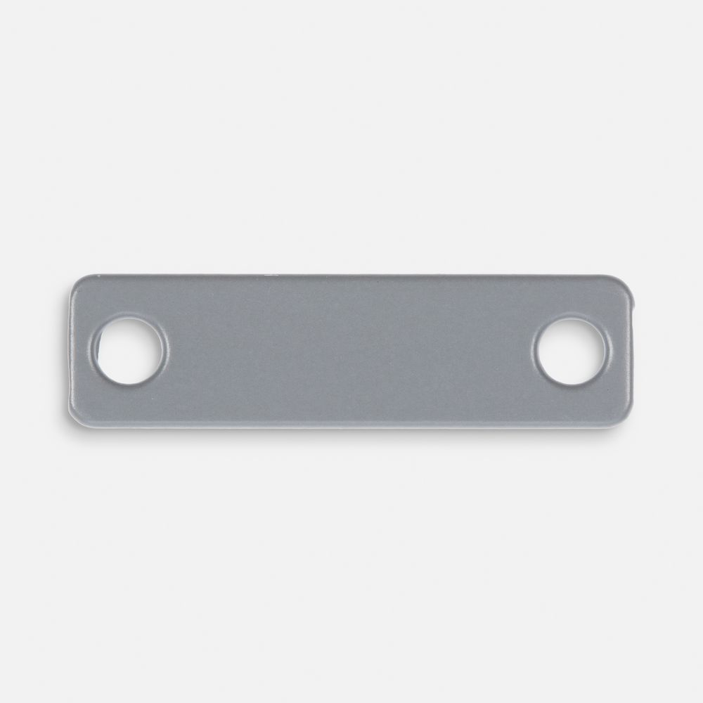 Шильдик металлический Alfa Liten, серый с логотипом