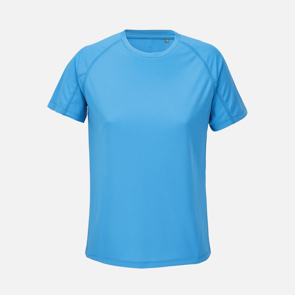 Футболка спортивная женская Vortex Women, ярко-бирюзовая с логотипом