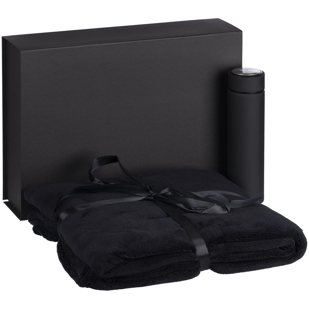 Набор Soft Embrace, черный с логотипом