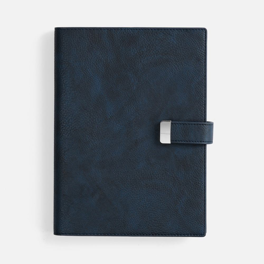 Ежедневник Repute, недатированный, синий с логотипом