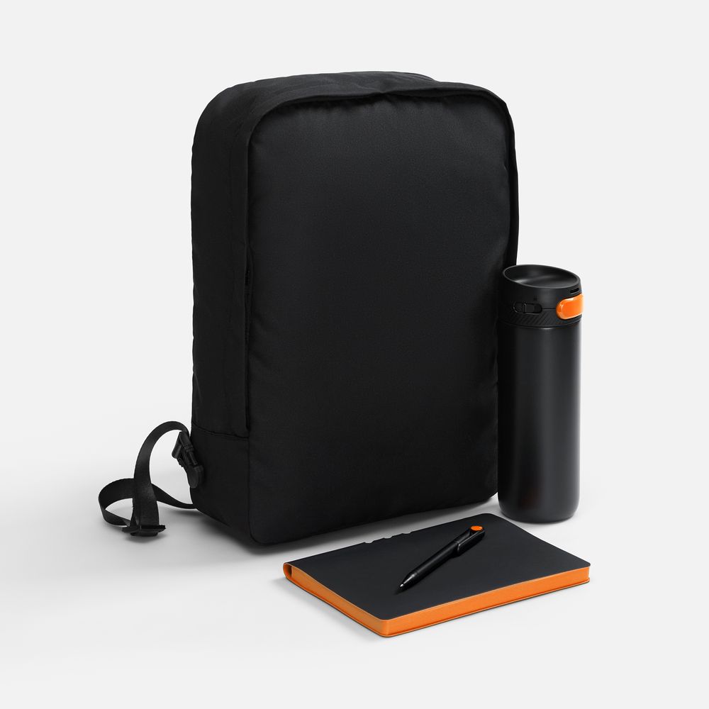 Набор Flexpen Travel, черный с оранжевым с логотипом