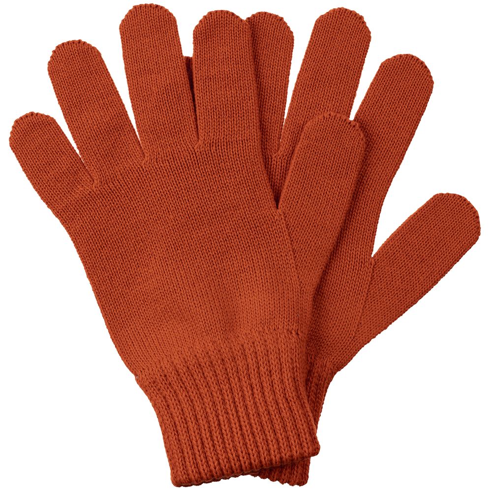 Перчатки Real Talk, темно-оранжевые с логотипом