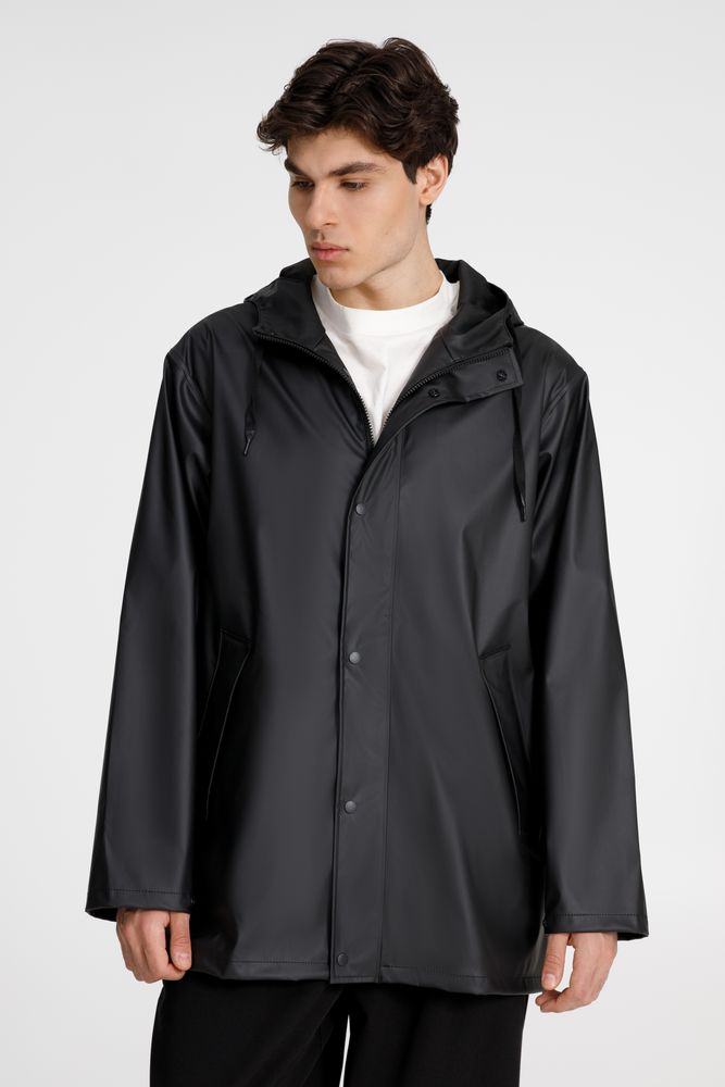 Парка R4, черная с логотипом