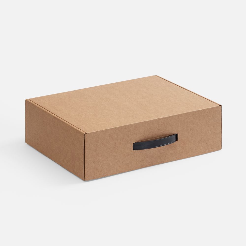 Коробка Light Case, ver.2, бежевая с логотипом