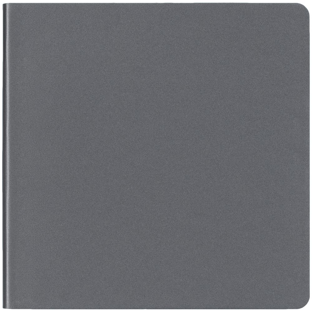 Блокнот Charm, серый с логотипом