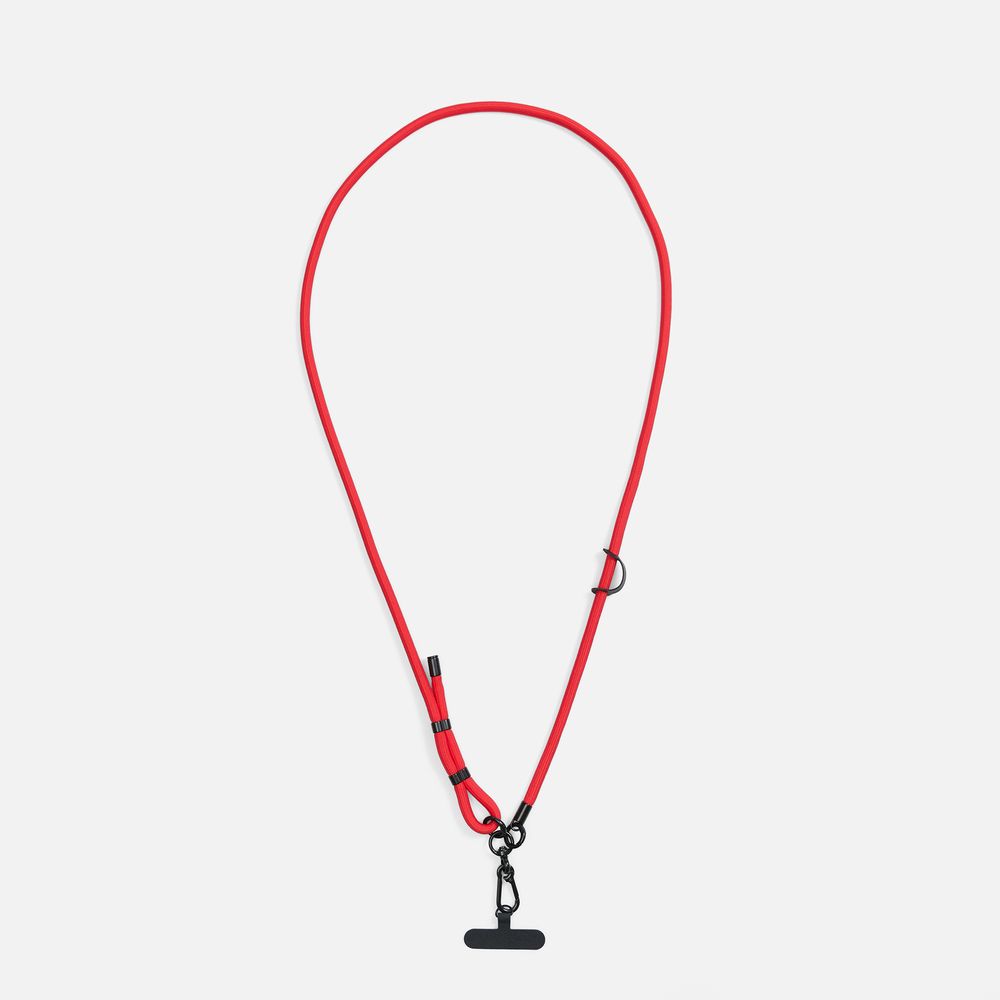Шнурок для телефона OmniHold, красный с логотипом