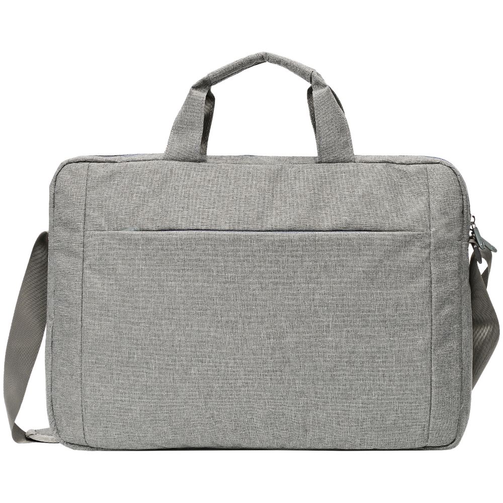Сумка для ноутбука L227, светло-серая с логотипом