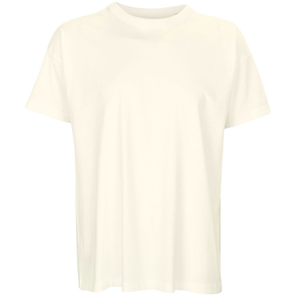 Футболка оверсайз мужская Boxy Men, молочно-белая с логотипом