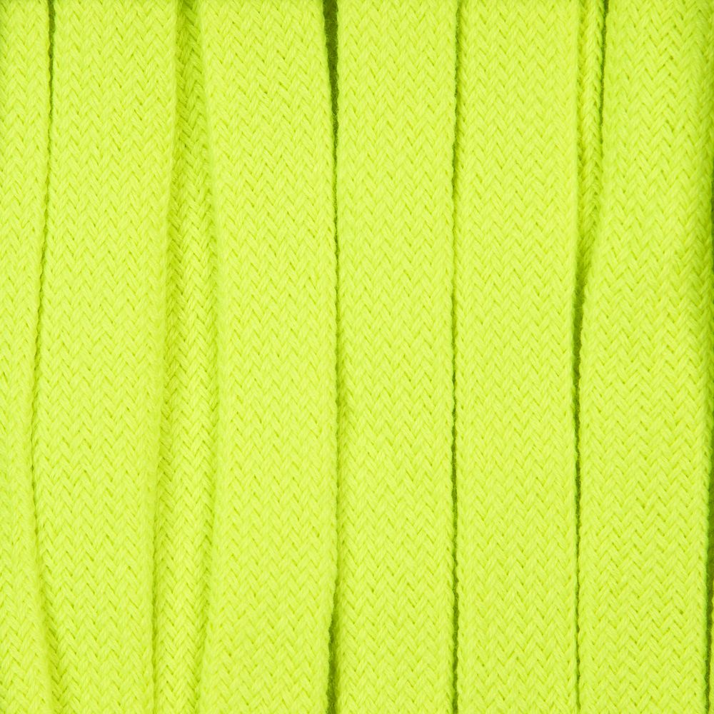 Плоский шнур Cord XL, желтый неон, 200 см с логотипом