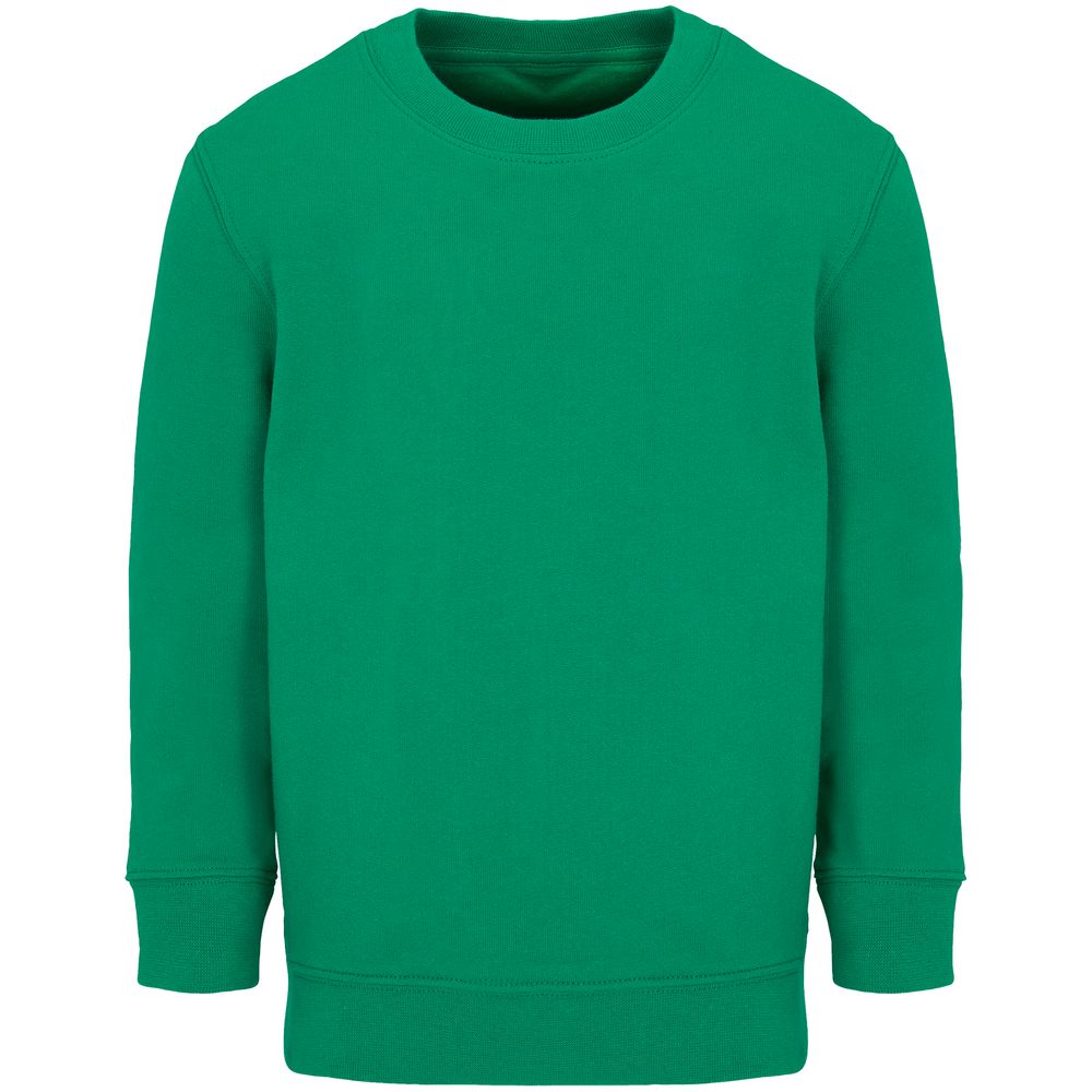 Свитшот детский Columbia Kids, ярко-зеленый с логотипом