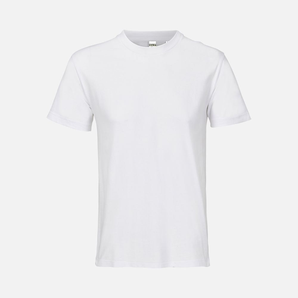 Футболка унисекс Cliff, белая с логотипом