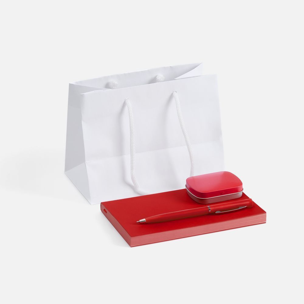 Набор Flat Candy, красный с логотипом