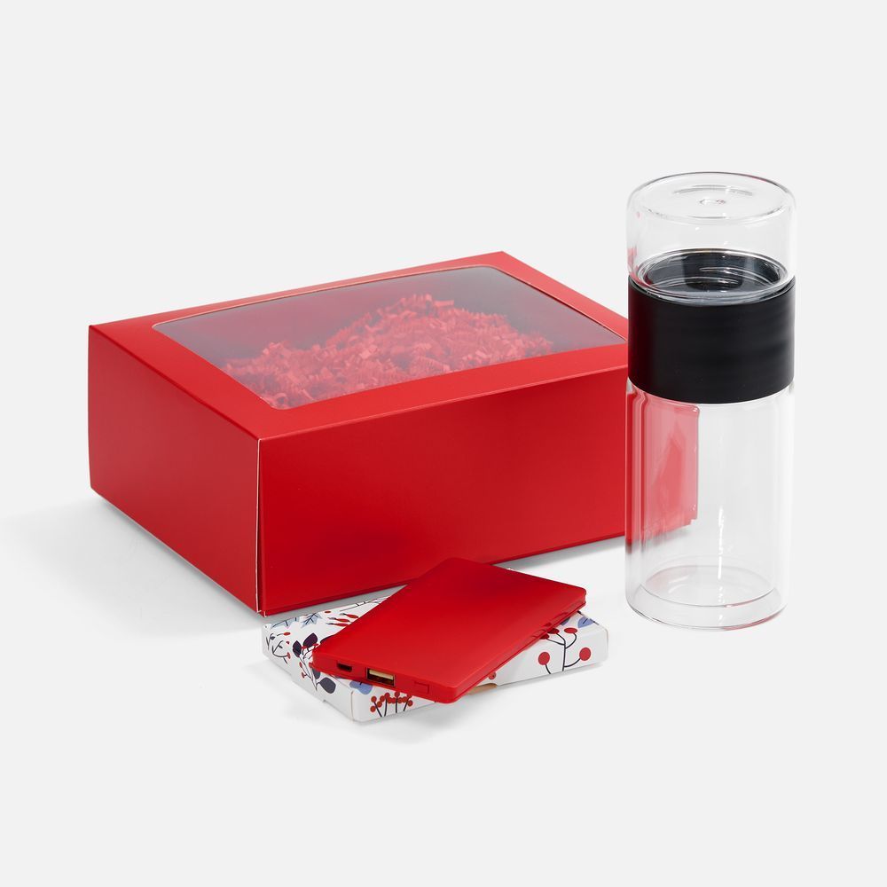 Набор Invigo, красный с логотипом