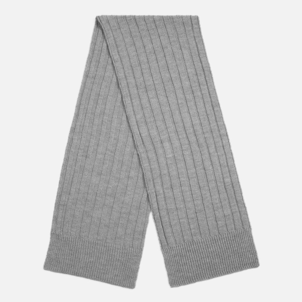 Шарф Bellish, светло-серый меланж с логотипом