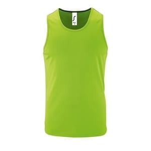 Майка мужская Sporty TT Men, зеленый неон с логотипом