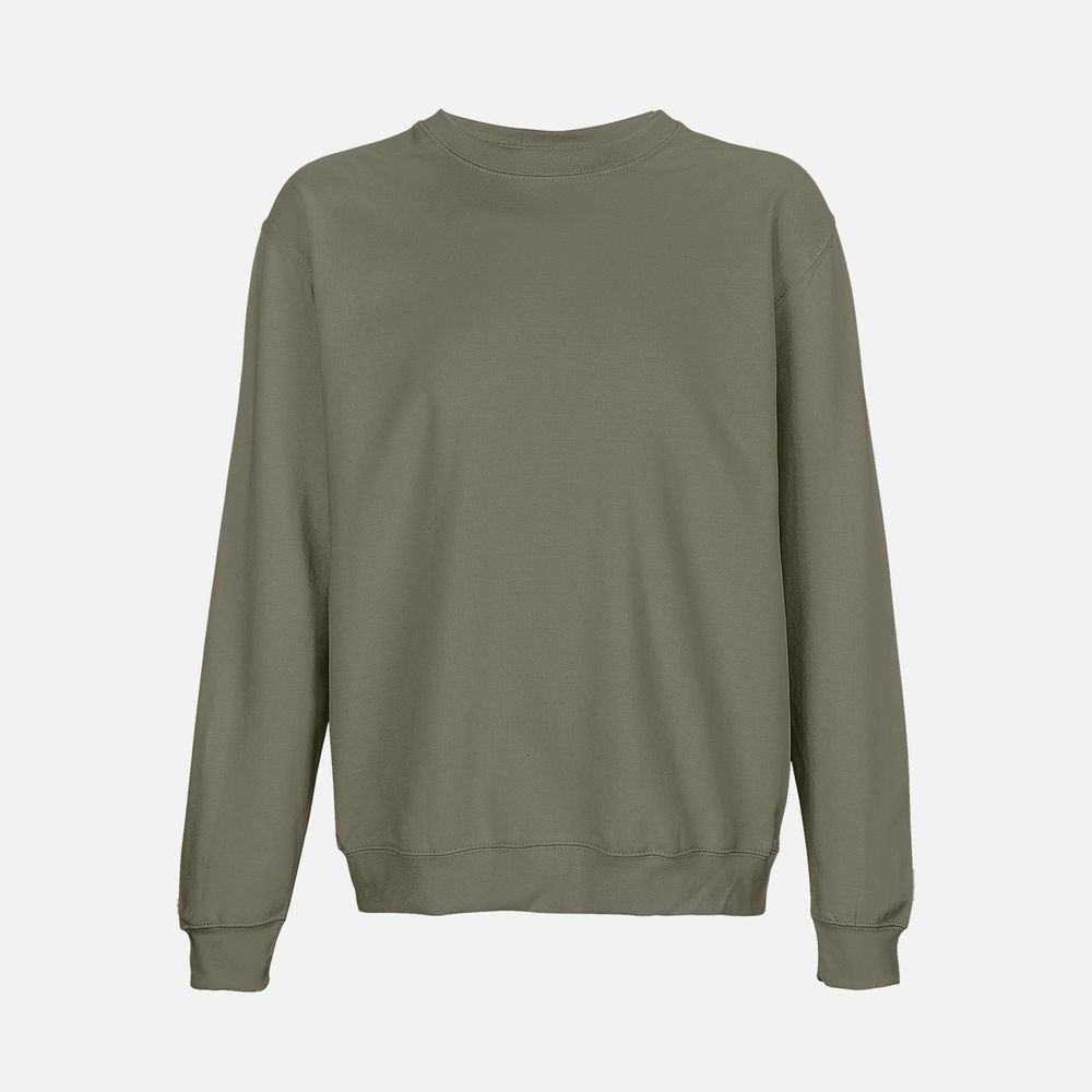 Свитшот унисекс Columbia, темный хаки с логотипом