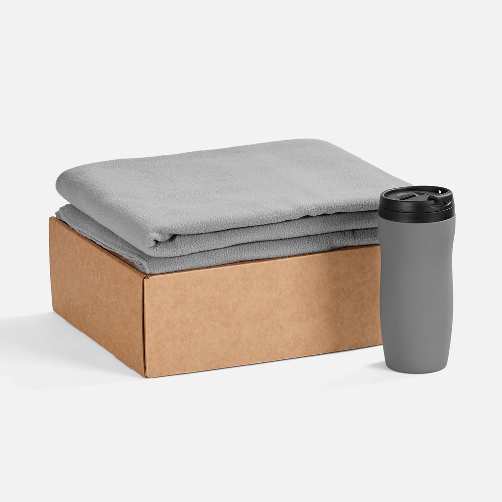 Набор Warm Form, серый с логотипом