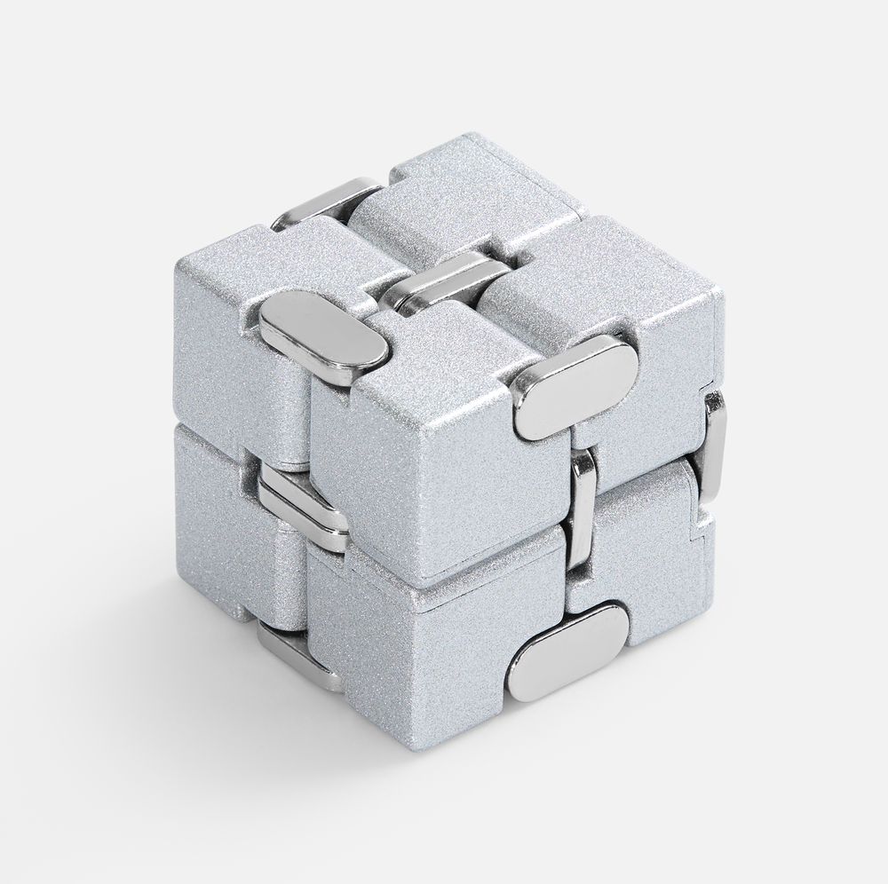 Антистресс Eternica, серебристый с логотипом