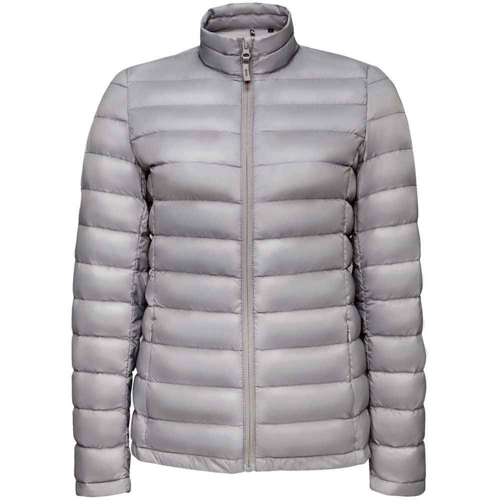 Куртка женская Wilson Women, серая с логотипом