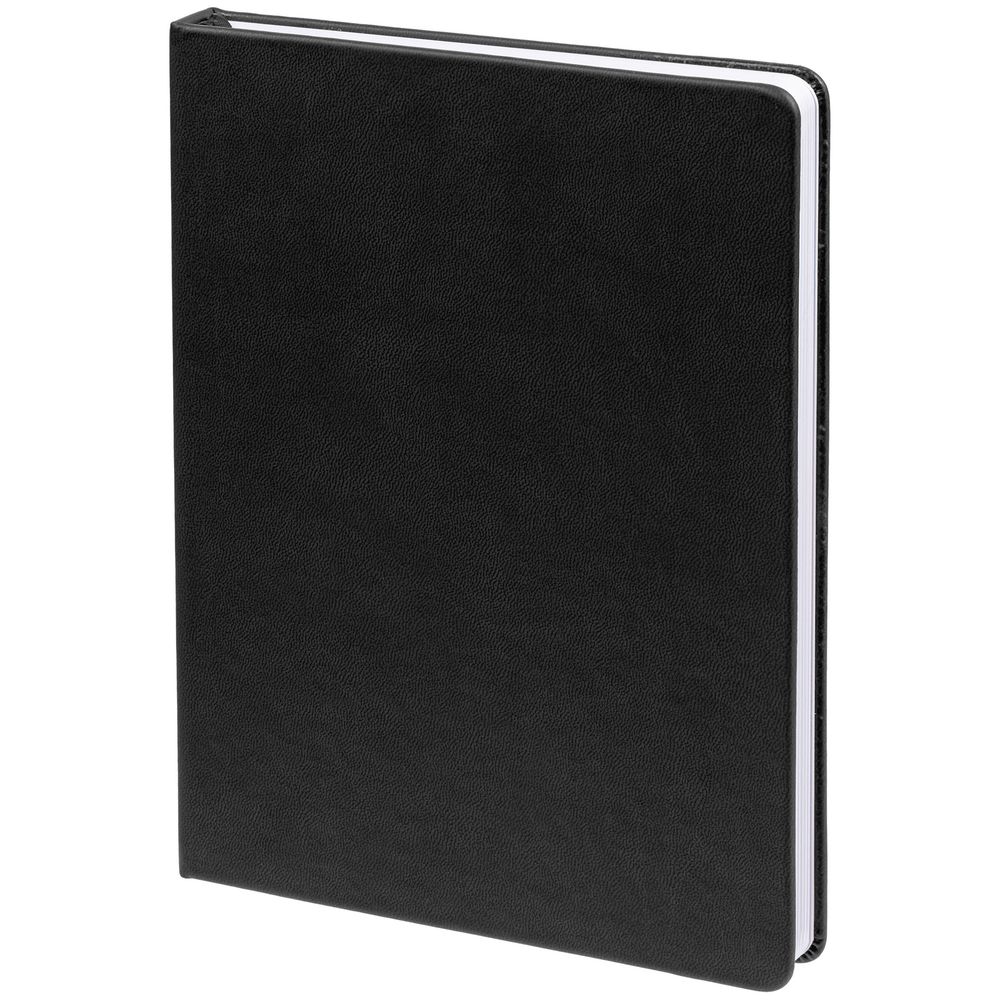 Ежедневник New Latte, недатированный, черный с логотипом