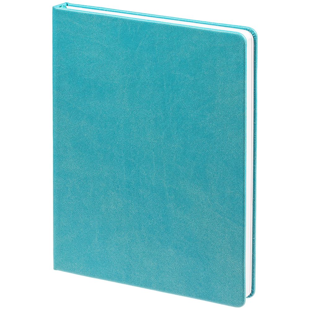 Ежедневник New Latte, недатированный, бирюзовый с логотипом