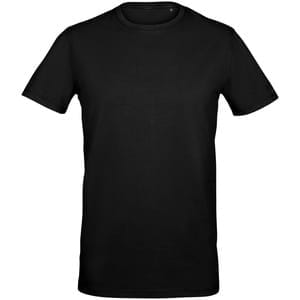 Футболка мужская Millenium Stretch Men, черная с логотипом