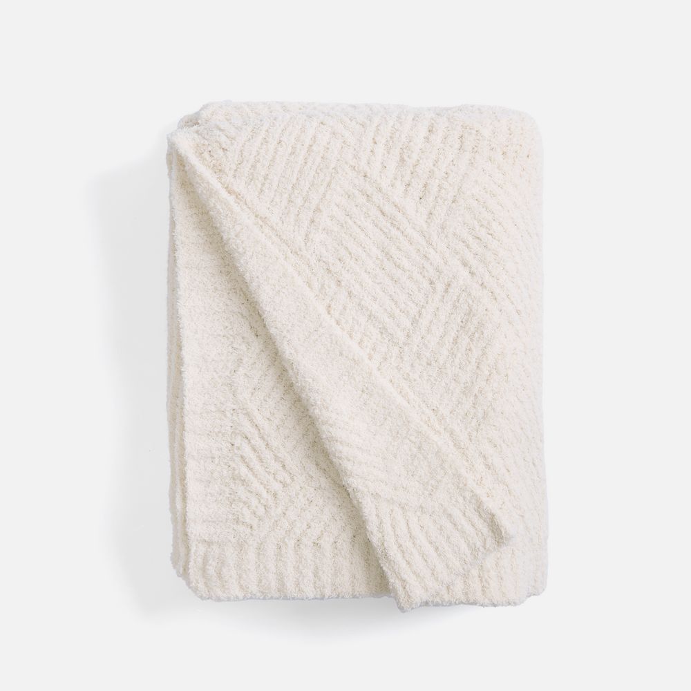 Плед Aspetta, молочный с логотипом