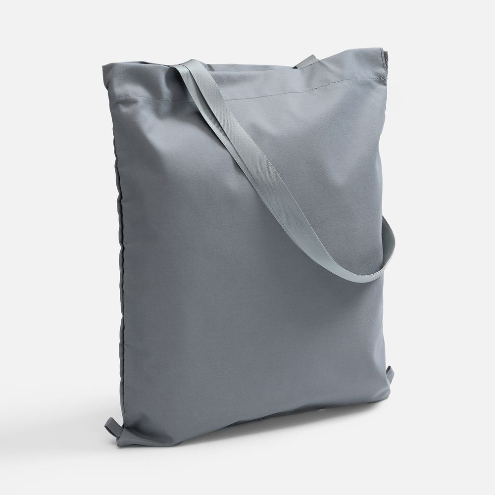 Шопер B3, серый с серыми ручками с логотипом