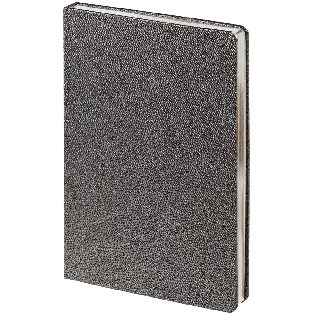 Ежедневник Saffian, недатированный, серый с логотипом