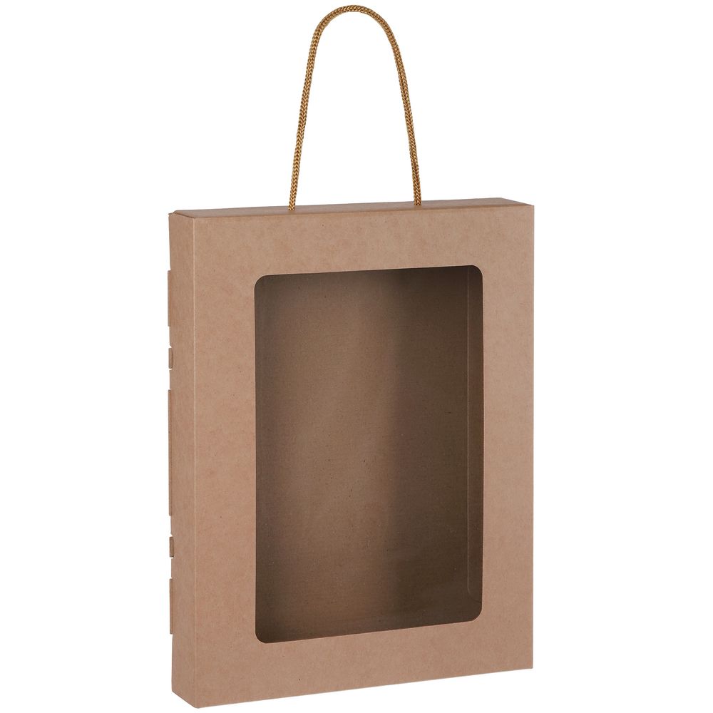 Коробка Pacanelle, S, с бежевой ручкой с логотипом