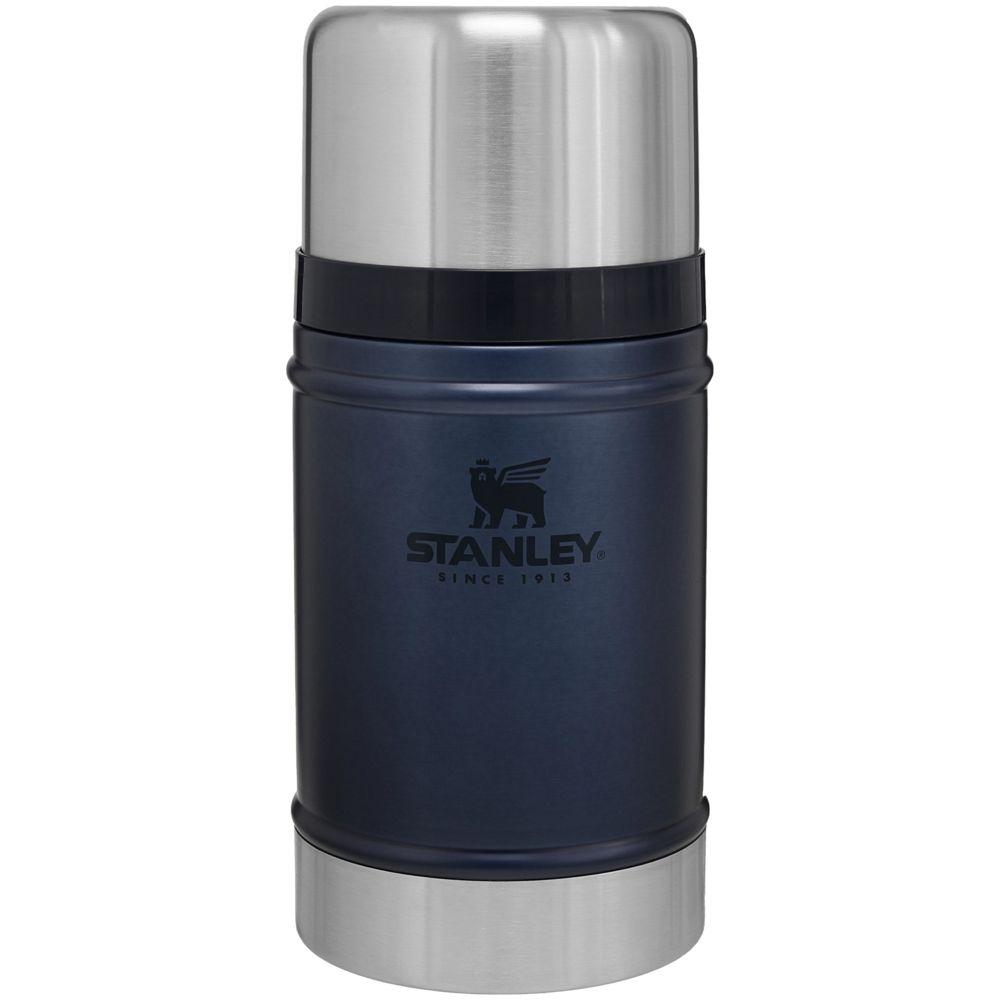 Термос для еды Stanley Classic 700, синий с логотипом