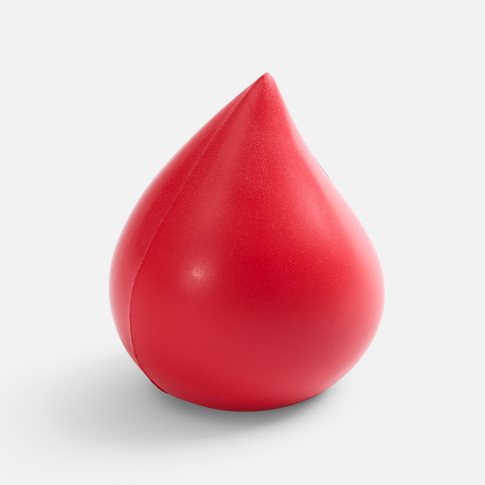 Антистресс «Капля», красный с логотипом