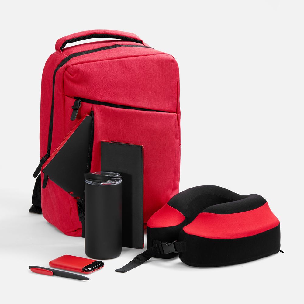 Набор Business Piligrim, красный с логотипом