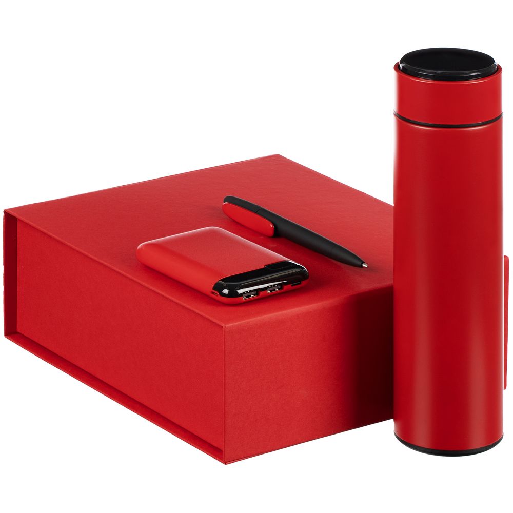 Набор VitalTrio, красный с логотипом