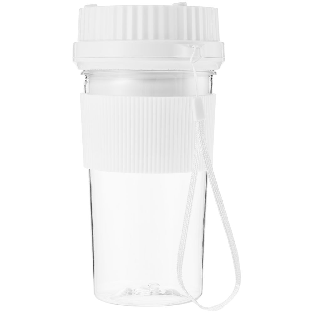 Портативный блендер Smoothberry, белый с логотипом