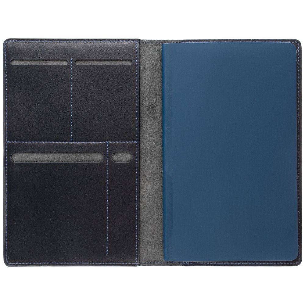 Еженедельник-портфолио Remini, недатированный, темно-синий с логотипом