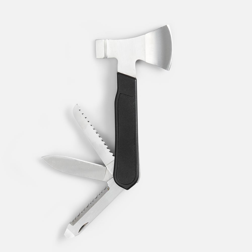 Мультитул Plentis, черный с логотипом