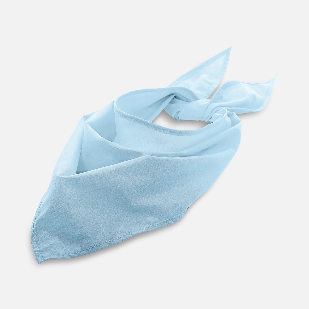 Шейный платок Bandana, голубой с логотипом