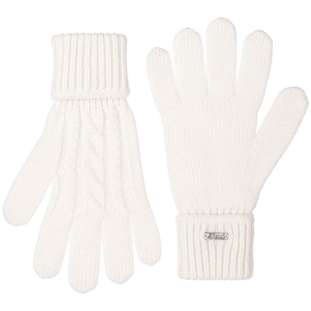 Перчатки Loren, молочно-белые (ванильные) с логотипом