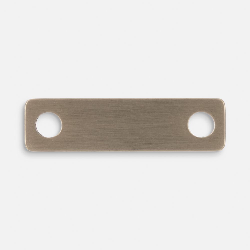 Шильдик металлический Alfa Liten, бронзовый с логотипом