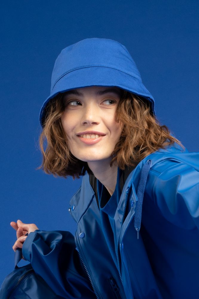 Панама C6, синяя с логотипом