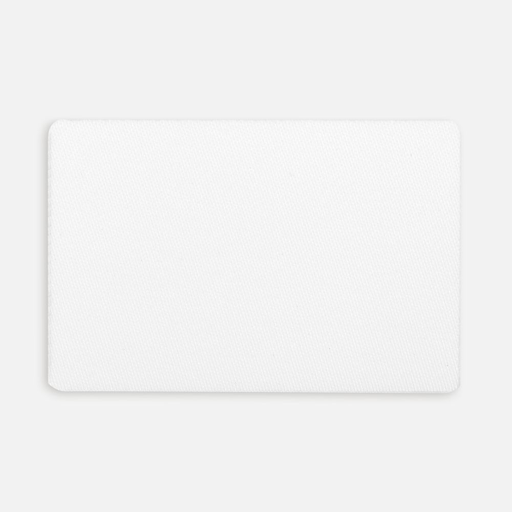 Наклейка тканевая Lunga, L, белая с логотипом