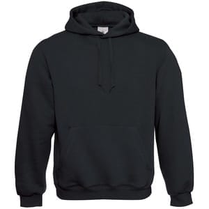 Толстовка Hooded, черная с логотипом