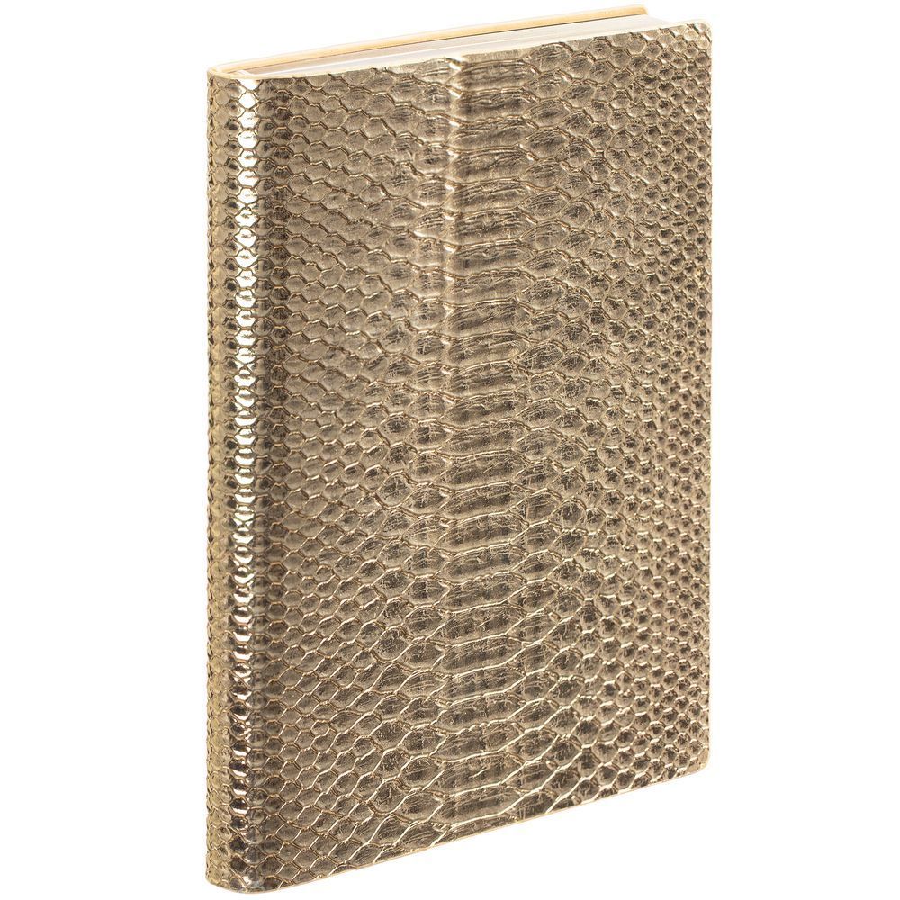 Ежедневник Anaconda, недатированный, золотистый с логотипом