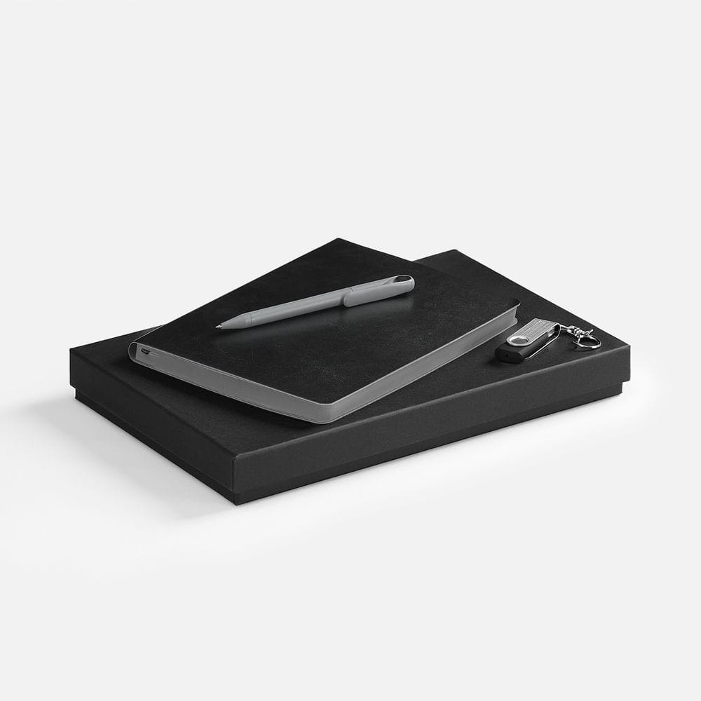 Набор Doppio Memory, черный с серым с логотипом