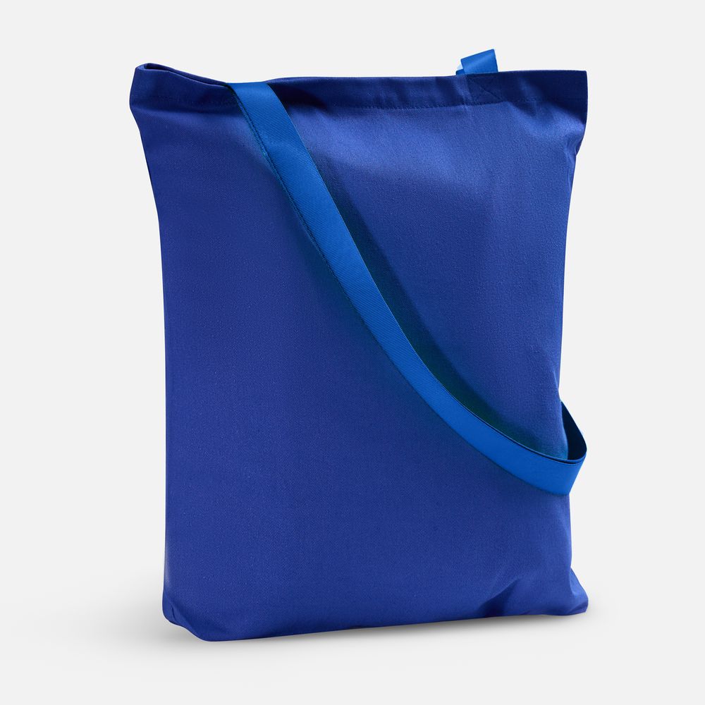 Шопер B4, синий с синими ручками с логотипом