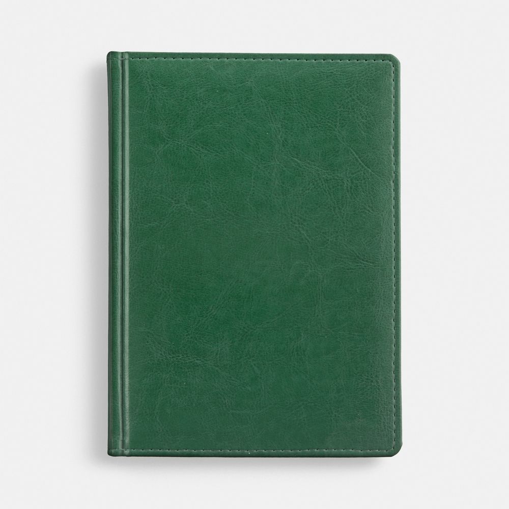 Ежедневник Nebraska, недатированный, зеленый с логотипом