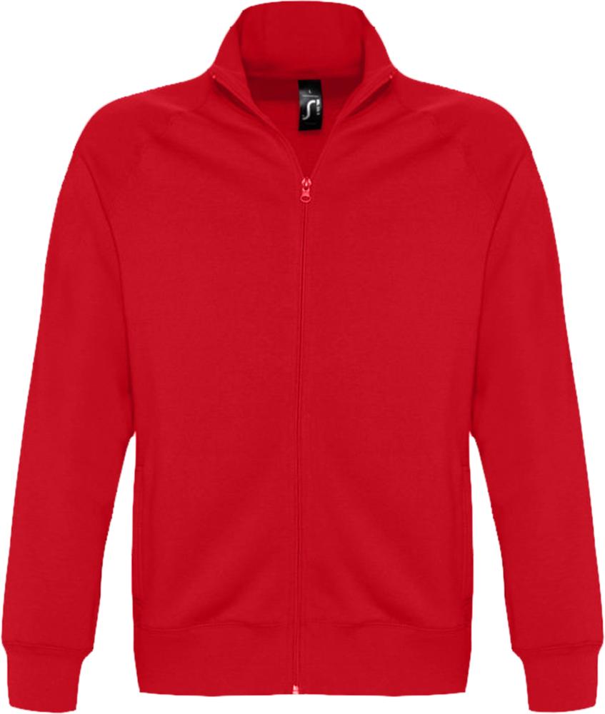 Толстовка мужская на молнии Sundae 280 красная с логотипом