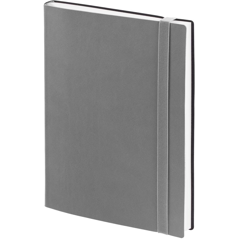 Ежедневник Vivian, недатированный, серый с логотипом